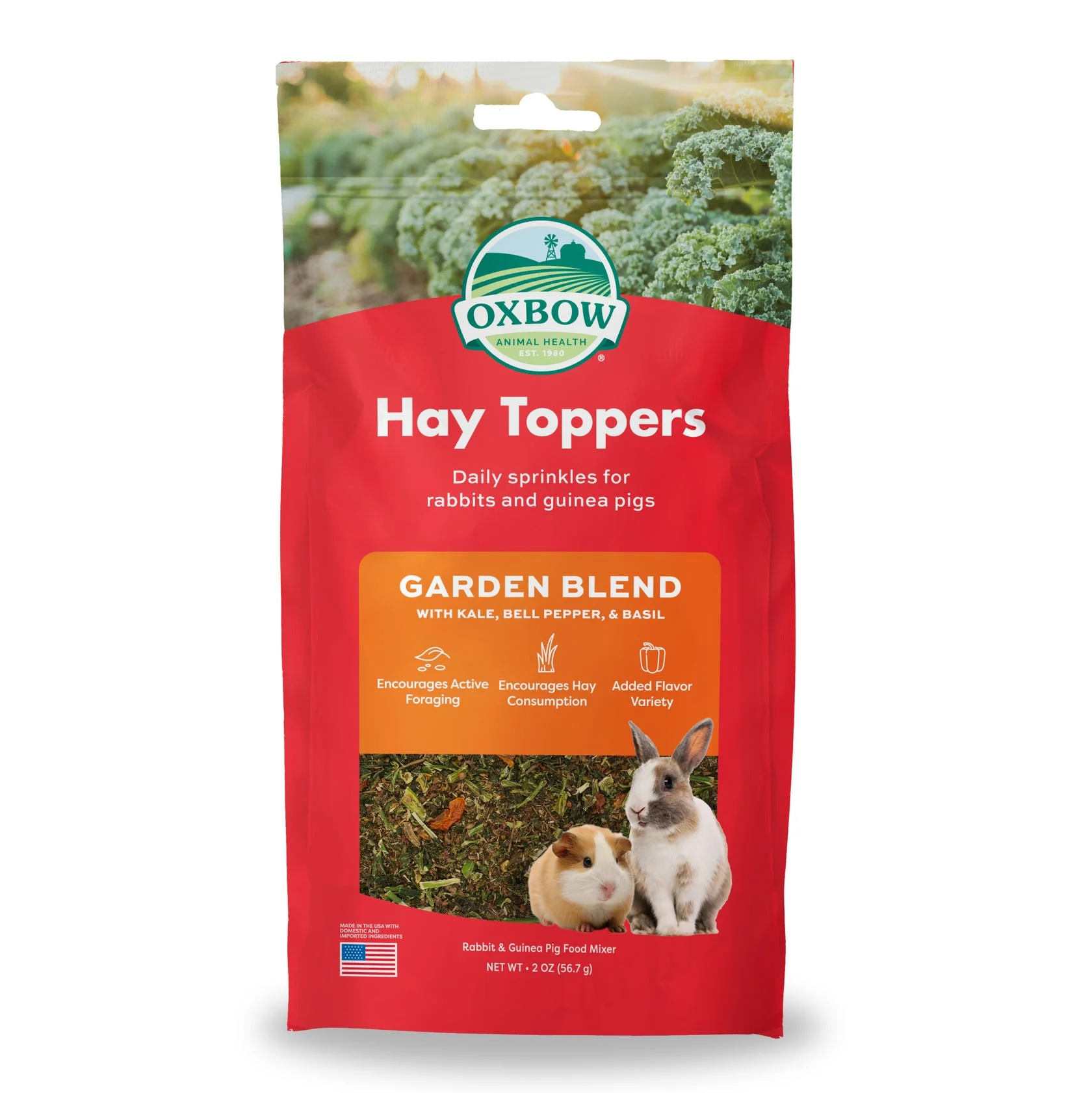 Oxbow Animal Health Garden Blend Hay Toppers for Small Animals 2 oz - Image 1
