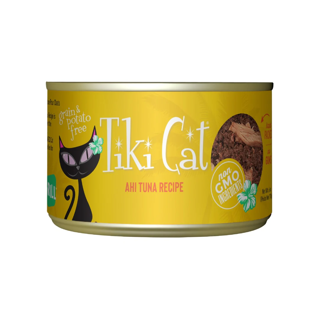 Tiki Cat Grill Wet Cat Food Ahi Tuna 6oz Can - Image 1