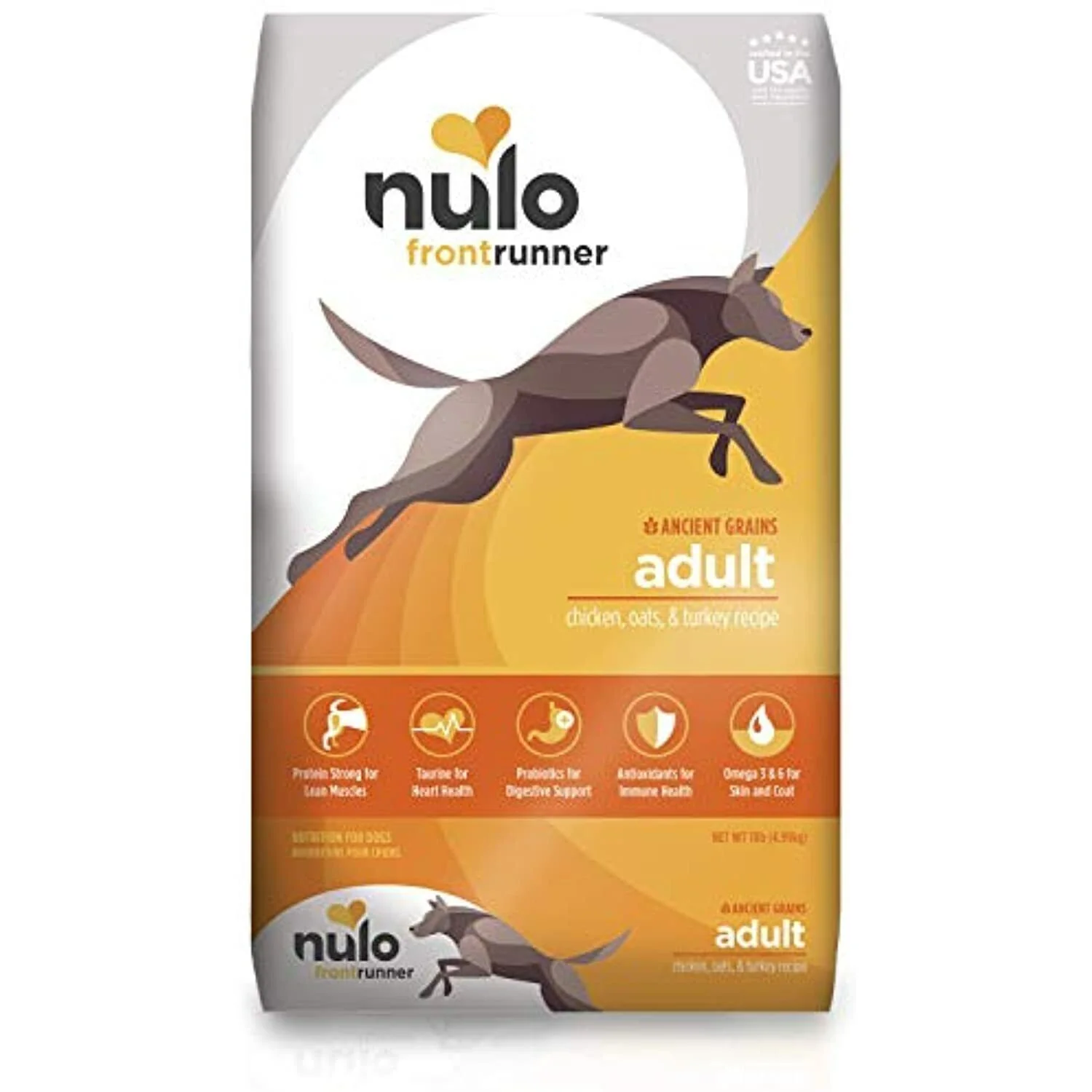Nulo Frontrunner Chicken, Oats, & Turkey Dry Dog Food, 11 lb - Image 1
