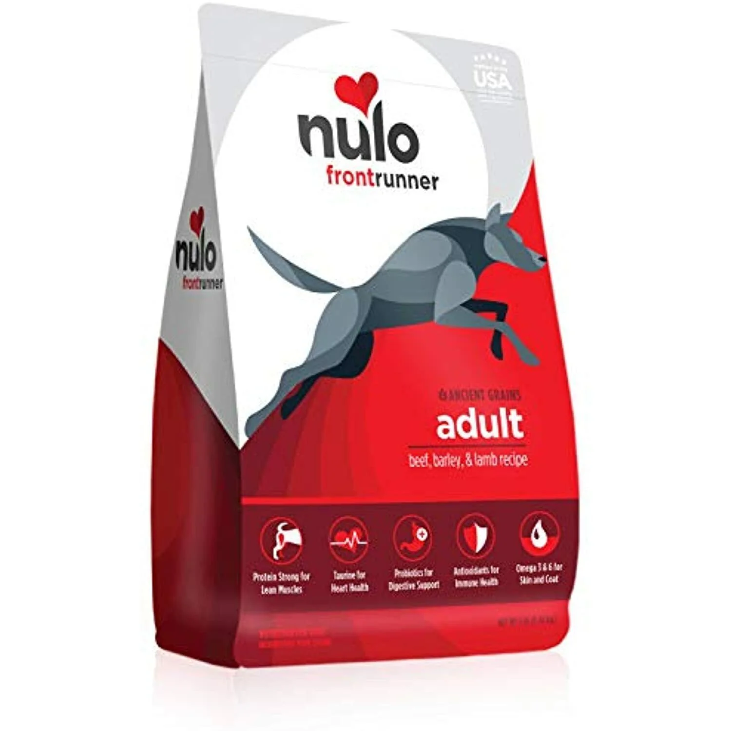 Nulo Frontrunner Dry Dog Food for Adult Dogs - Grain Inclusive Recipe with Beef, - Image 1