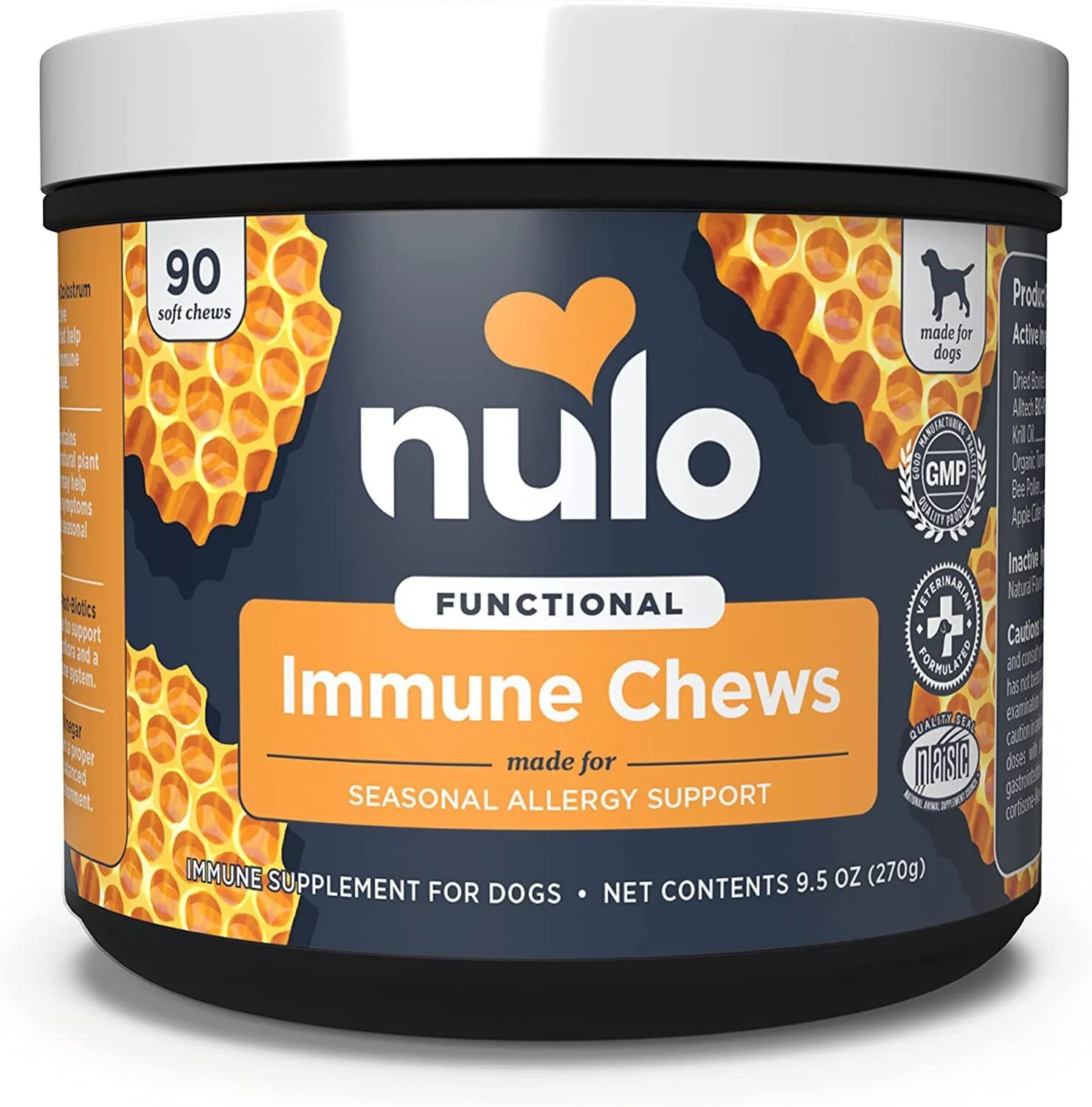 Nulo Immune + Seasonal Allergy Support Soft Chew Supplements for Dogs (90 Count) - Image 1