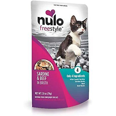 Nulo FreeStyle Sardine & Beef in Broth Wet Cat Food, 2.8 oz - Image 1