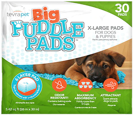 TevraPet Big Puddle Pads for Dogs Extra 26x30in Large 30pk - Image 1
