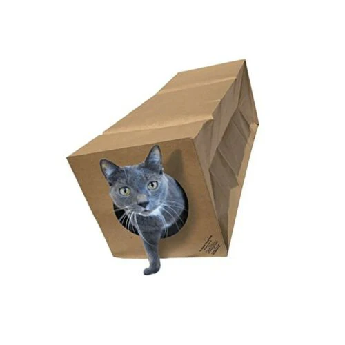 Dezi & Roo Collapsible Paper Tunnel of Fun Cat Toy - Image 1