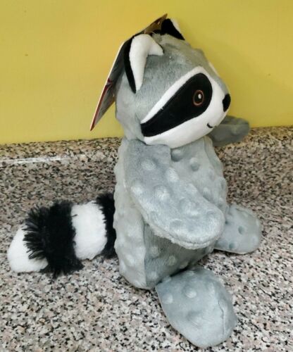 Petlou Dotty Friends Raccoon Dog Toy One Size Grey - Image 1