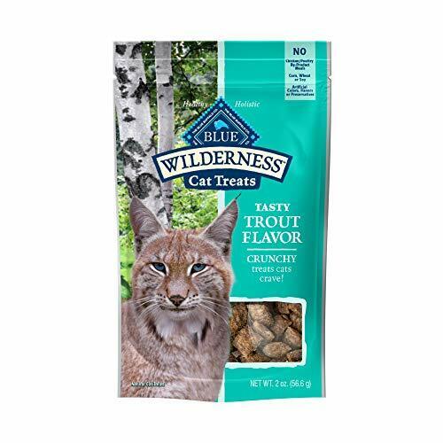 Blue Buffalo Wilderness Grain Free Crunchy Cat Treats Trout 2-oz Bag - Image 1