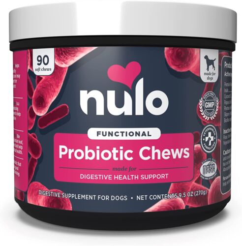 Nulo Probiotic Digestive Health Support Soft Chew Supplement for Dogs - Probiotic - 90 Count (B09JV9CTFJ) - Image 1