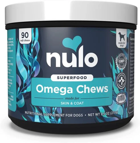 Nulo Omega Skin & Coat Superfood Soft Chew Supplements for Dogs (90 Count) (B09JV8SD3W) - Image 1
