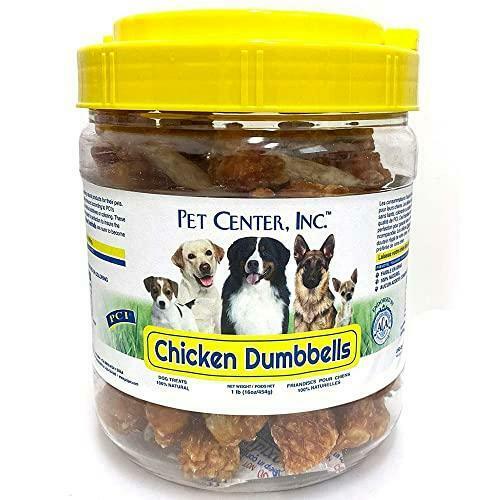 Pet Center Chicken Dumbbells Canister  1lb. (CHD-016MC) - Image 1