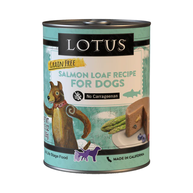Lotus Loaf Salmon Recipe Wet Dog Food 12.5oz - Image 1