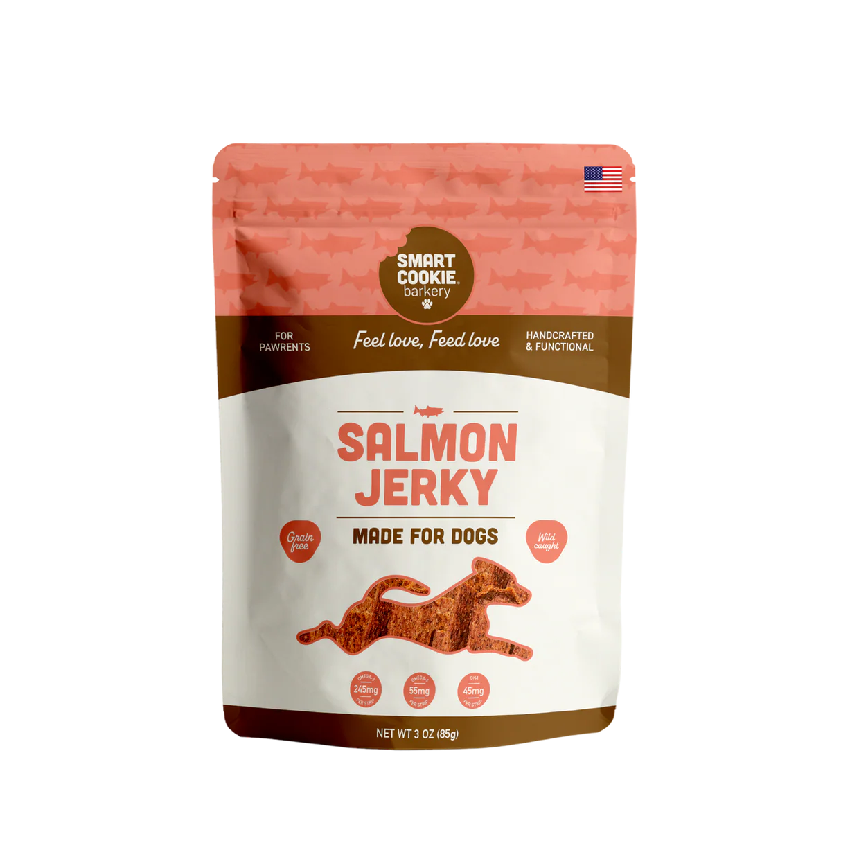 Smart Cookie Barkery Salmon Jerky Dog Treats, 3oz