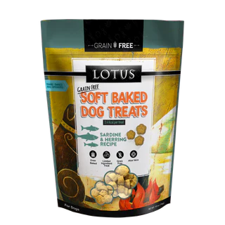 Lotus Wholesome Sardine and Herring Recipe Soft Baked Dog Treats 10oz - Image 1