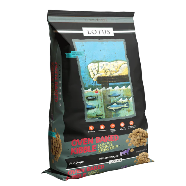 Lotus Regular Bites Sardine Recipe Dry Dog Food 20lb - Image 1