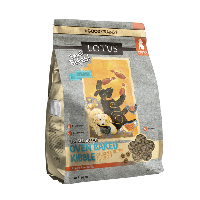 Lotus Small Bites Chicken Puppy Recipe Dry Dog Food 5lb - Image 1