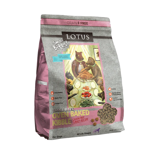 Lotus Small Bites Turkey Recipe Dry Dog Food 4lb - Image 1