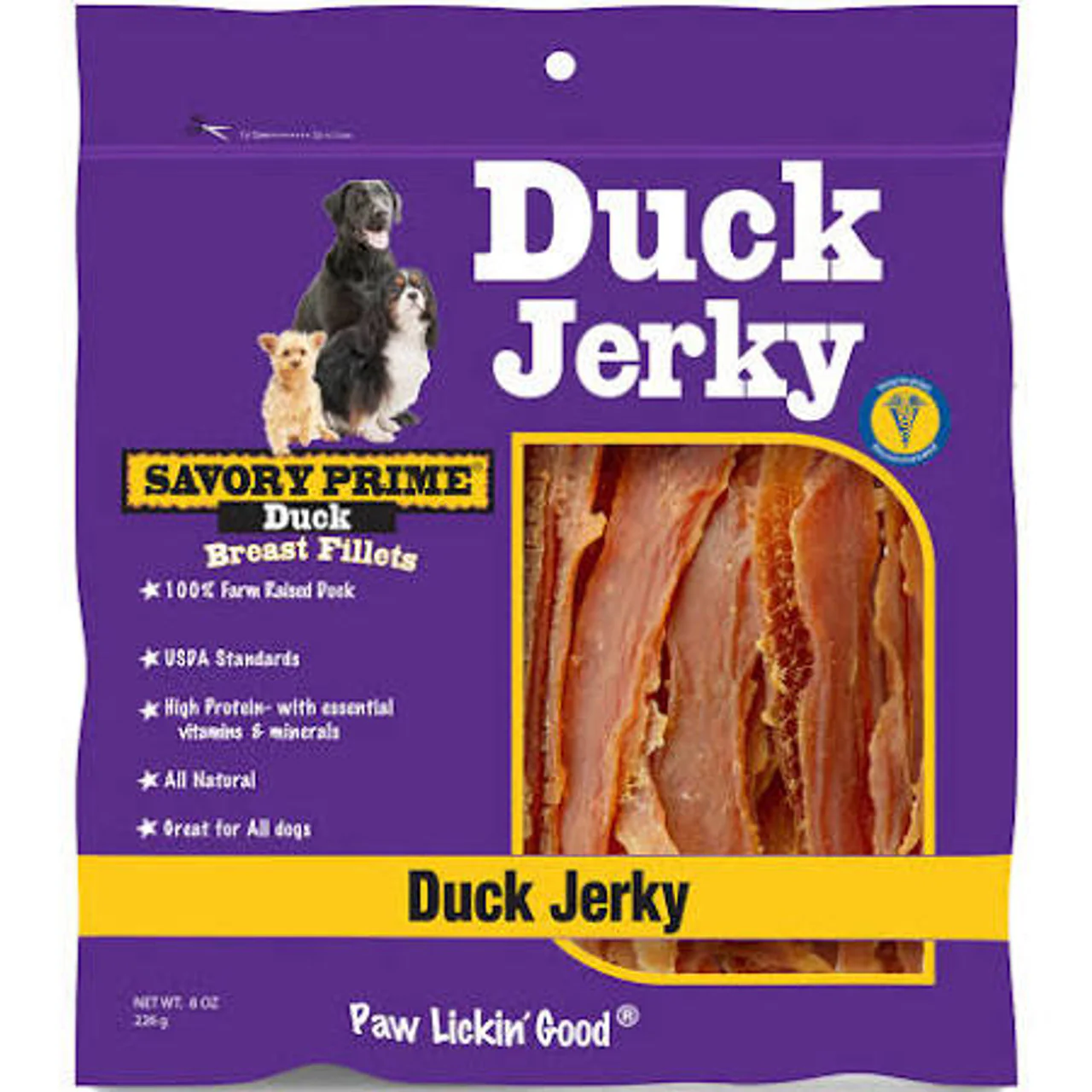 Savory Prime Natural Duck Jerky 8 oz. - Image 1