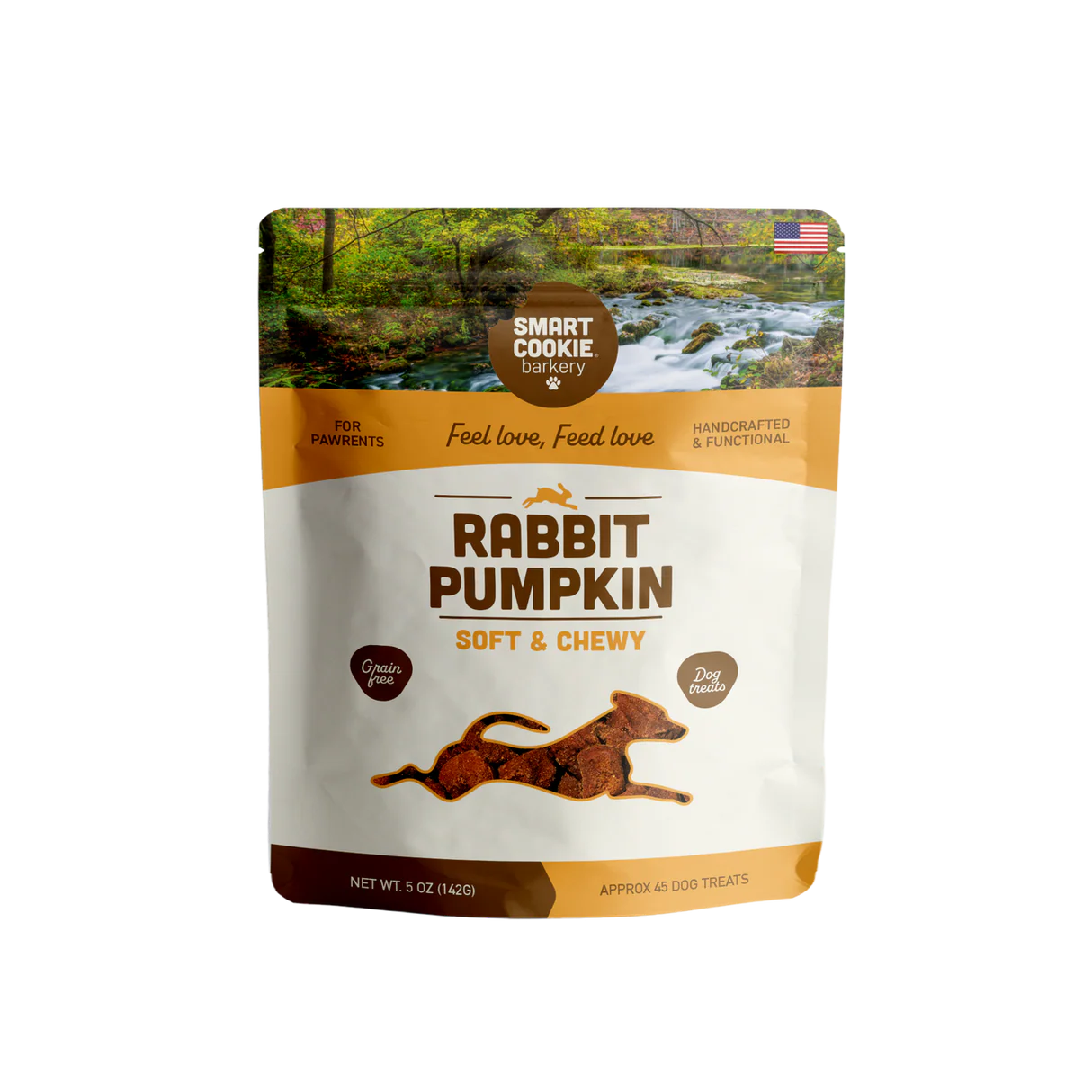 Smart Cookie Barkery Regional Bites Central Lowlands Rabbit & Pumpkin Treats For Dogs, 5oz