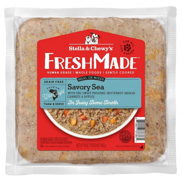 Stella & Chewy’s Freshmade Savory Sea Gently Cooked Dog Food 16 oz