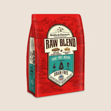 Stella & Chewy’s Raw Blend Kibble Grain-Free Cage Free Recipe Dog Food, 10 Lb