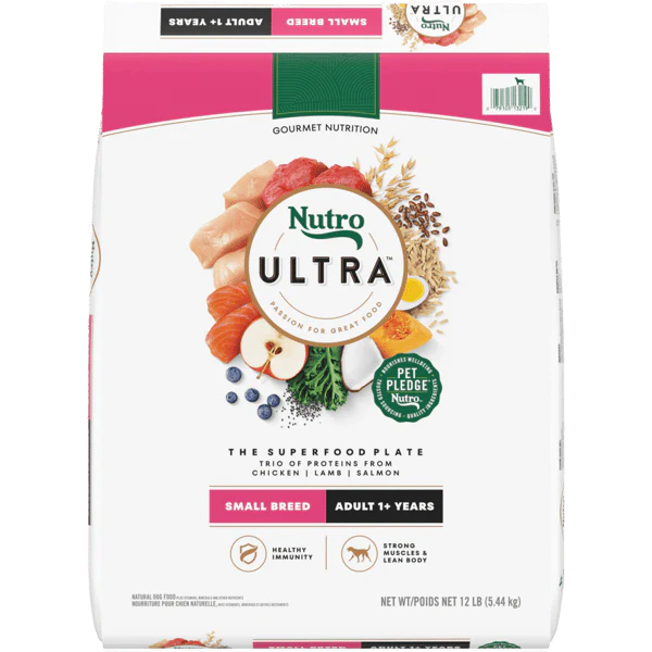 Nutro Ultra Dry Dog Food Small Breed Adult Formula 12lb bag - Image 1