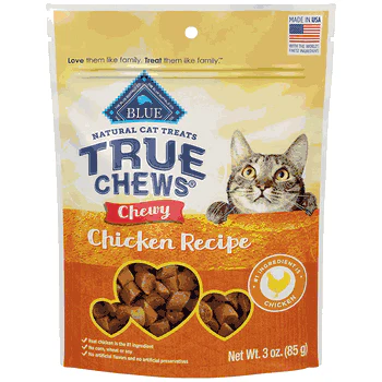 True Chews Chewy Chicken Cat Treats 3oz - Image 1