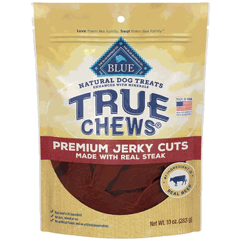 True Chews Premium Jerky Cuts Steak Dog Treats 10oz - Image 1