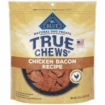 True Chews Chicken Bacon Dog Treats 12oz - Image 1