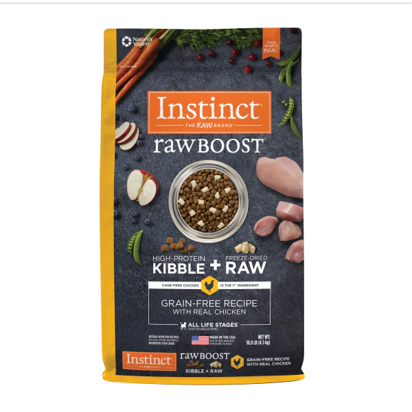 Instinct Raw Boost Grain-Free Recipe with Real Chicken Dry Dog Food 10lb Bag - Image 1