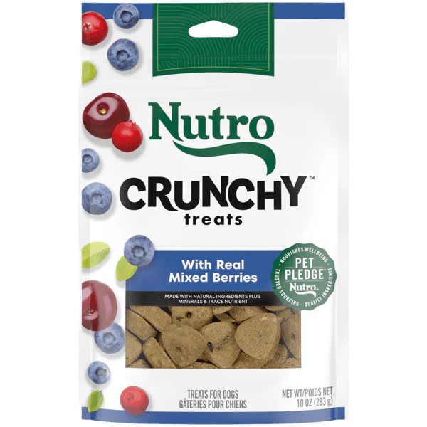 Nutro Crunchy Treats for Dogs 10oz bag Berry - Image 1