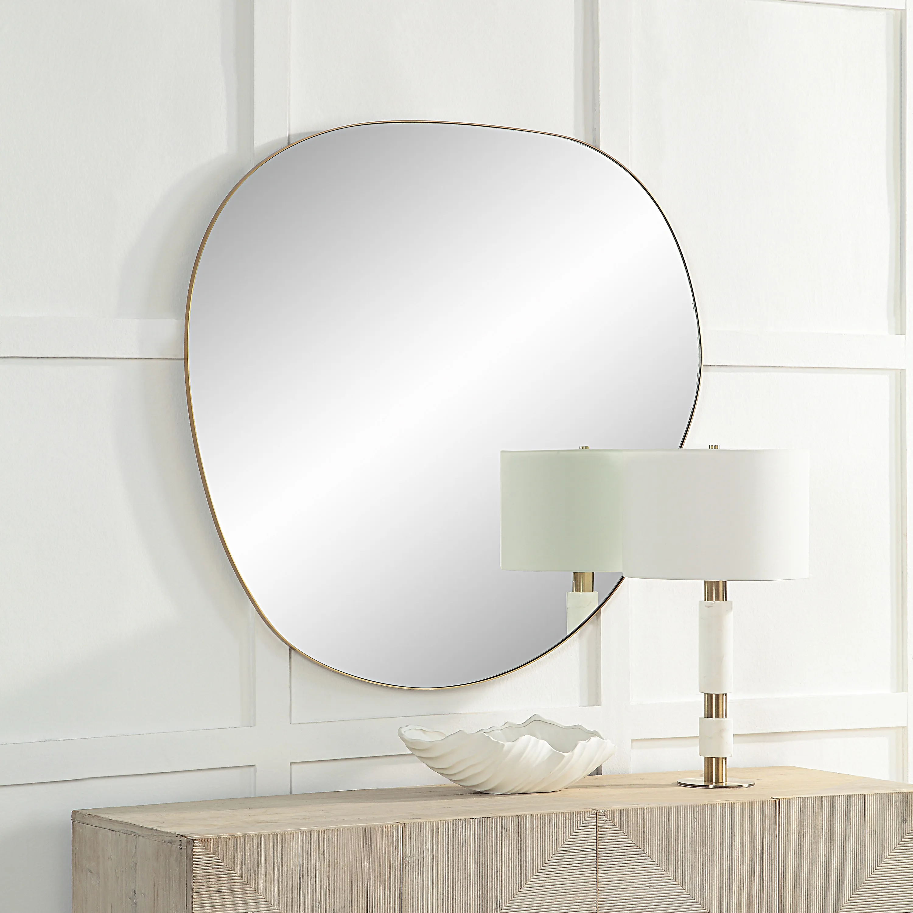 Peony Irregular Round Mirror - Image 2