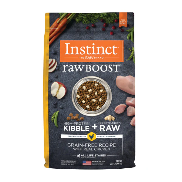 Instinct Raw Boost Grain-Free Recipe with Real Chicken Dry Dog Food 20lb Bag - Image 1