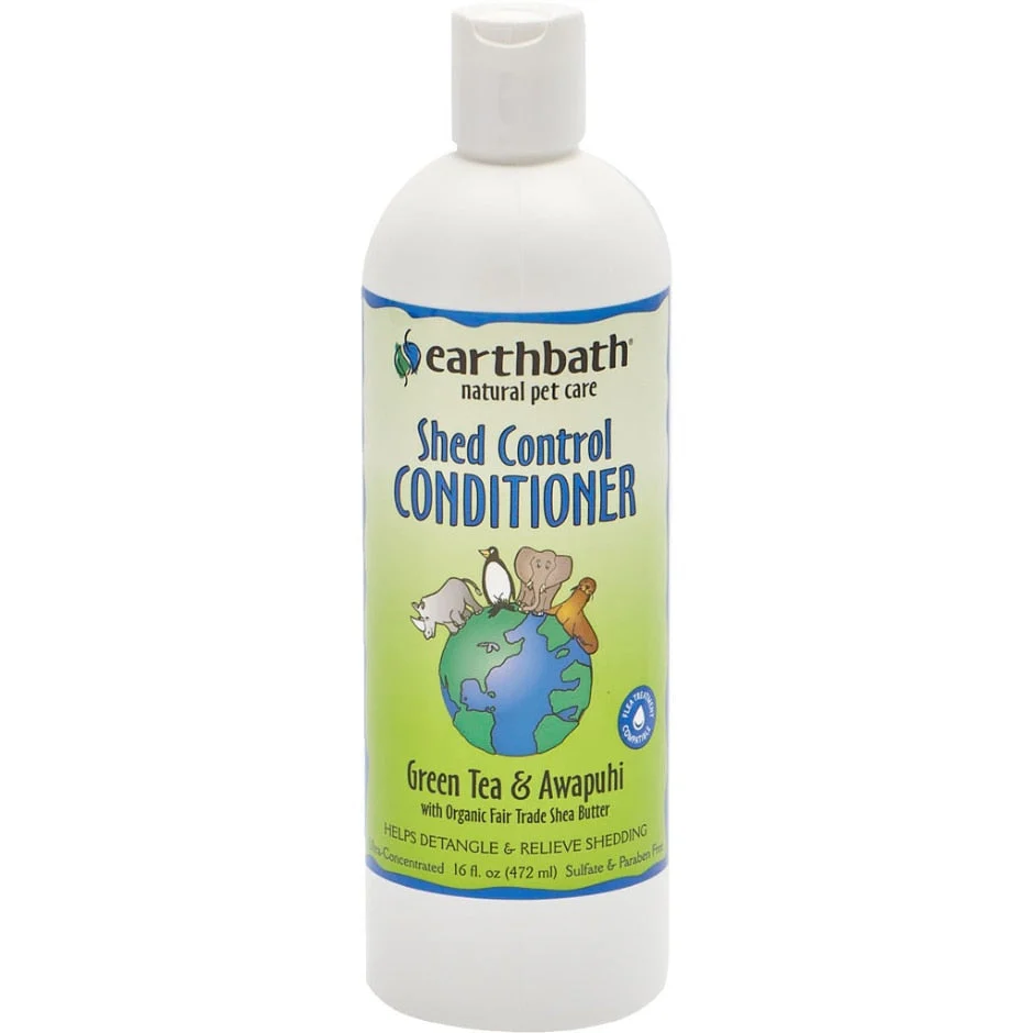 Earthbath 16oz Green Tea Shedding Control Conditioner - Image 1