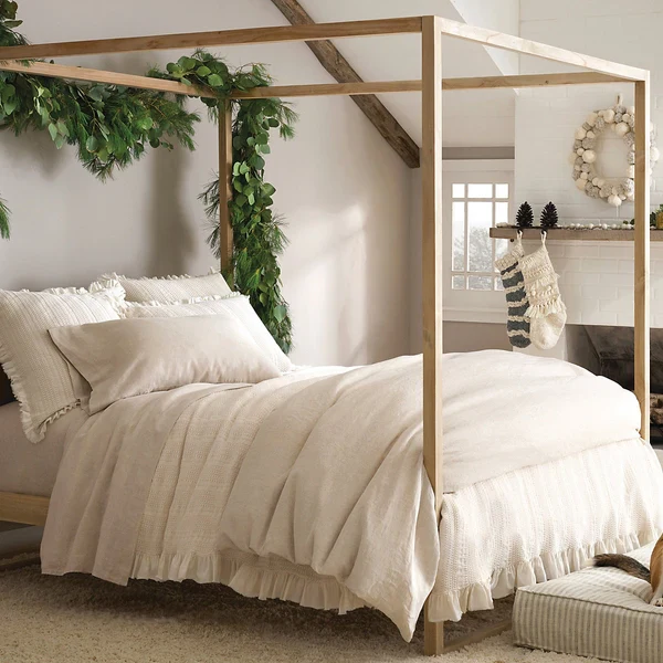 Lush Linen Natural Duvet Cover - Image 2