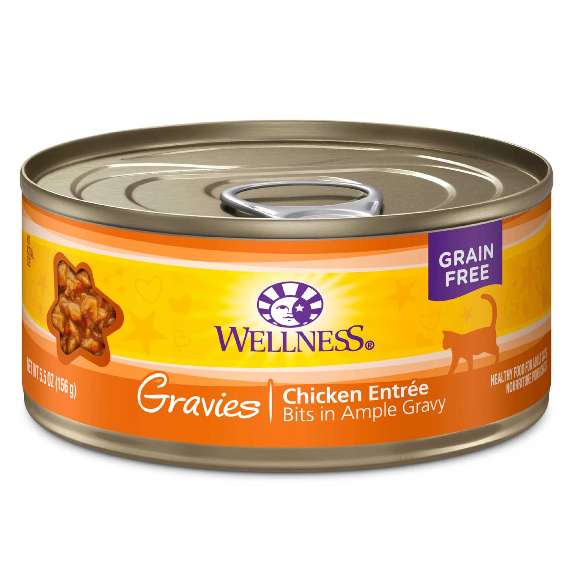 Wellness Complete Health Gravies Grain Free Canned Cat Food Chicken Entrée 5.5ozs - Image 1