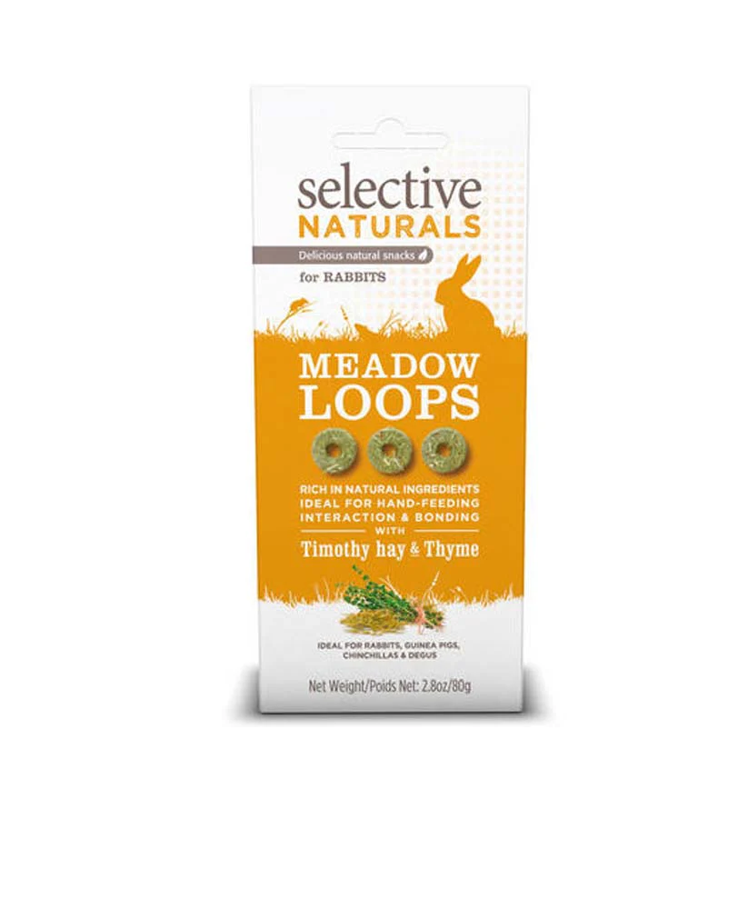 Science Selective Meadow Loops with Timothy Hay & Thyme Rabbit Treats 4ea 2.8 oz - Image 1