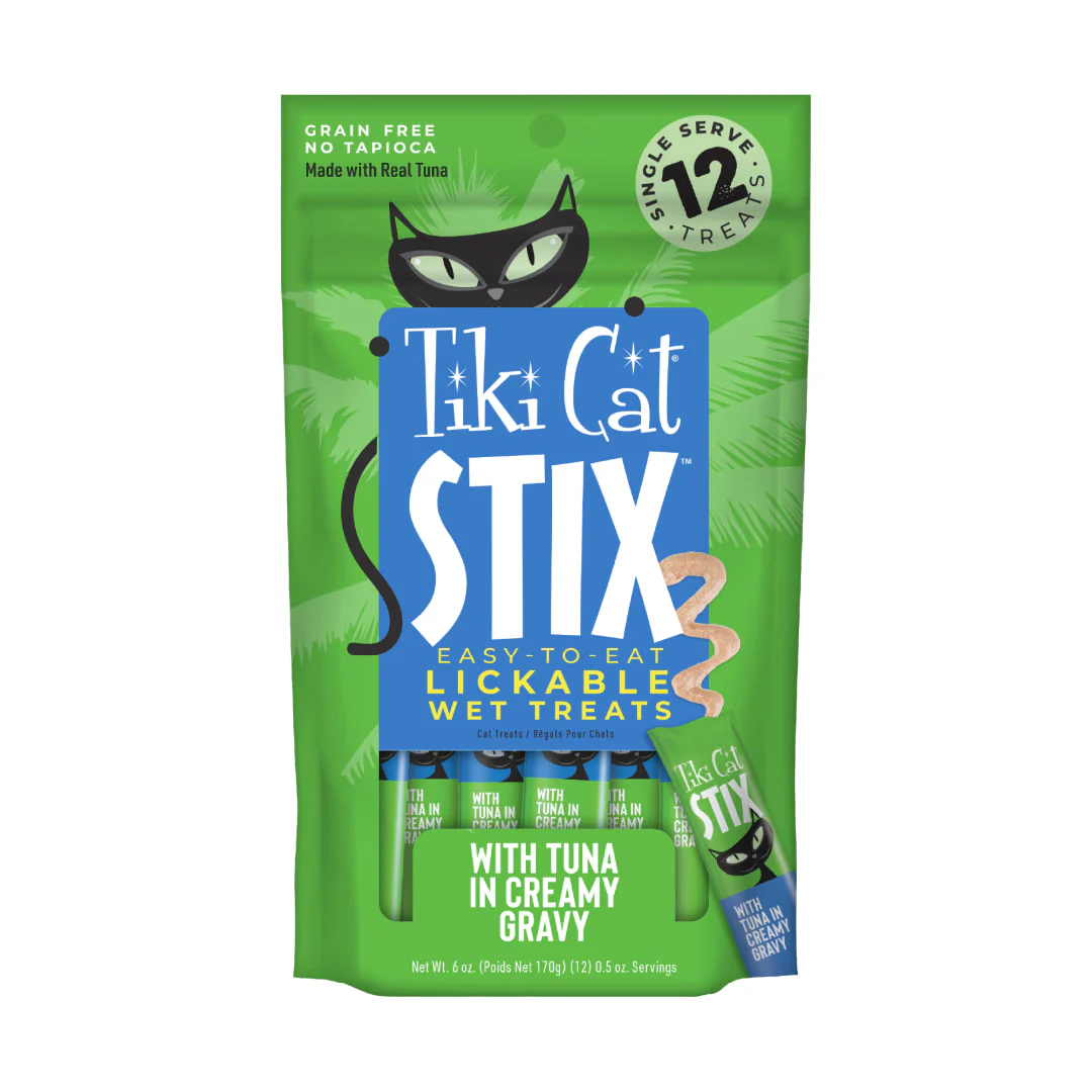 Tiki Cat Stix Wet Cat Treats Tuna 6oz Pouch - Image 1