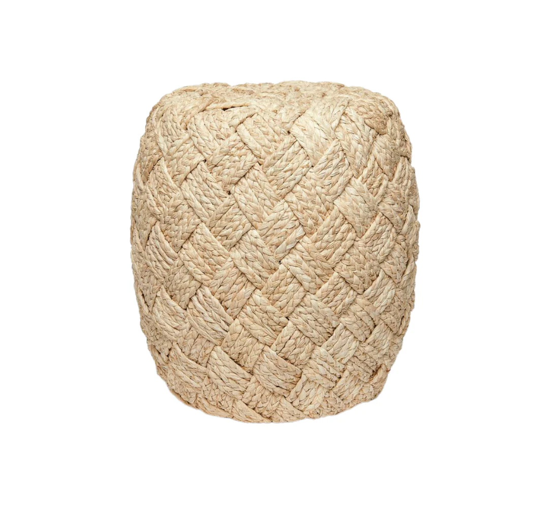 Woven Ottoman Stool - Image 1