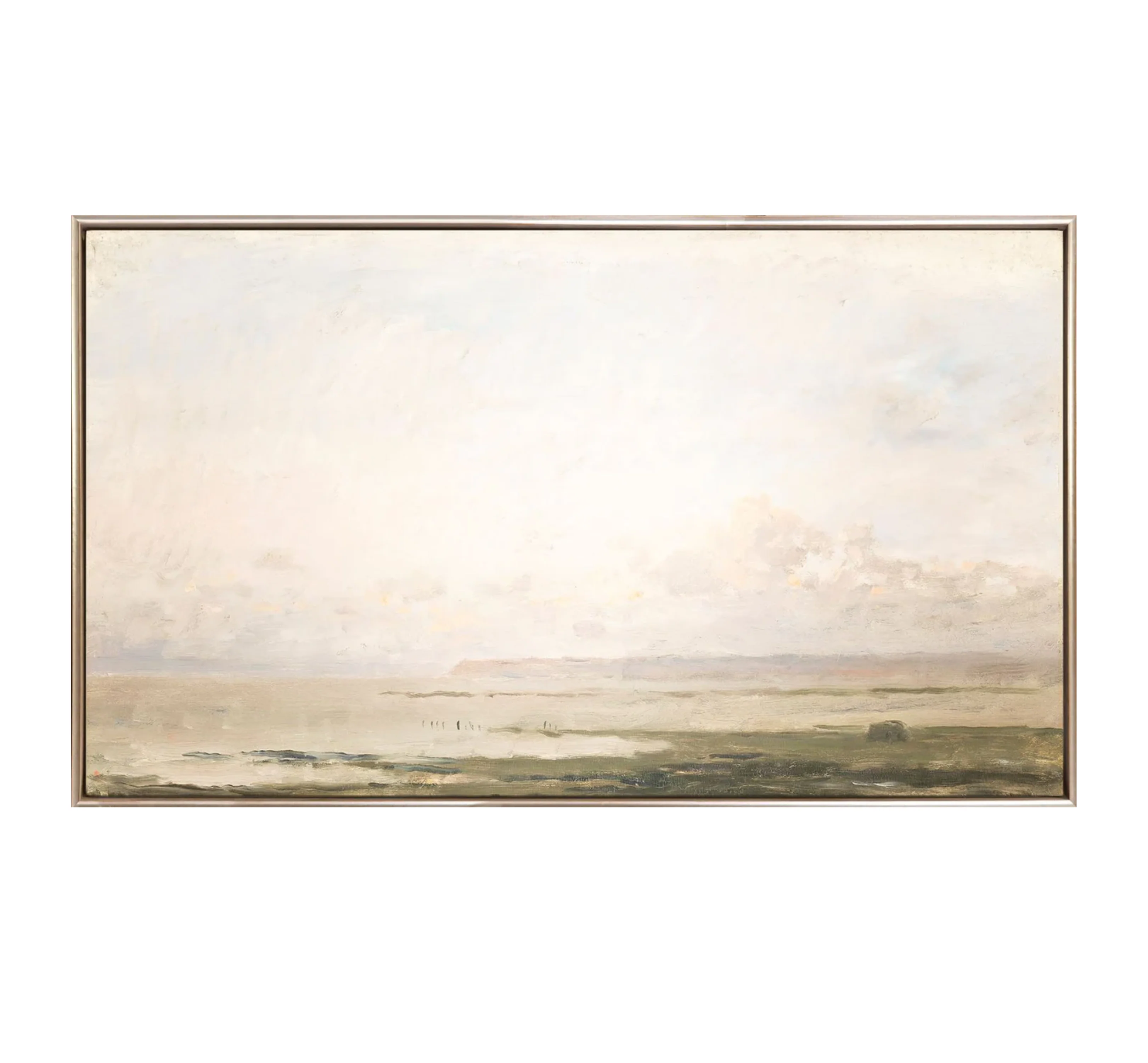 Dusty Blush Beach Framed Canvas - Image 2