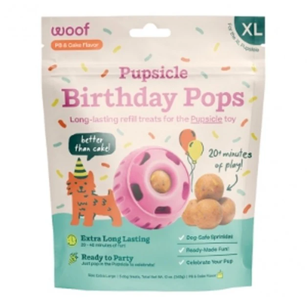 Woof Dog Birthday Pops X-Large 12oz 5pk - Image 1