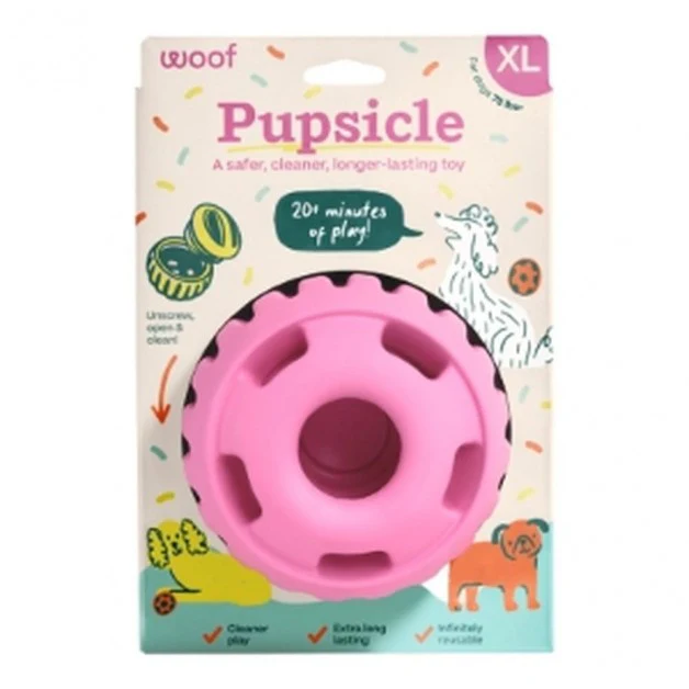 Woof Dog Pupsicle Birthday Pink eXtra Large - Image 1