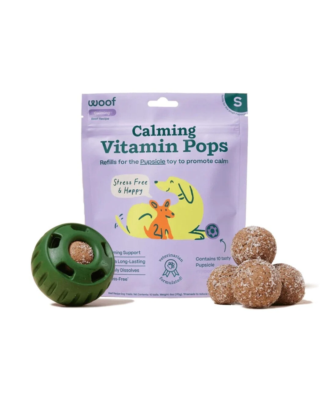 Woof Pupsicle Calming Vitamin Pops 6oz Small - Image 1