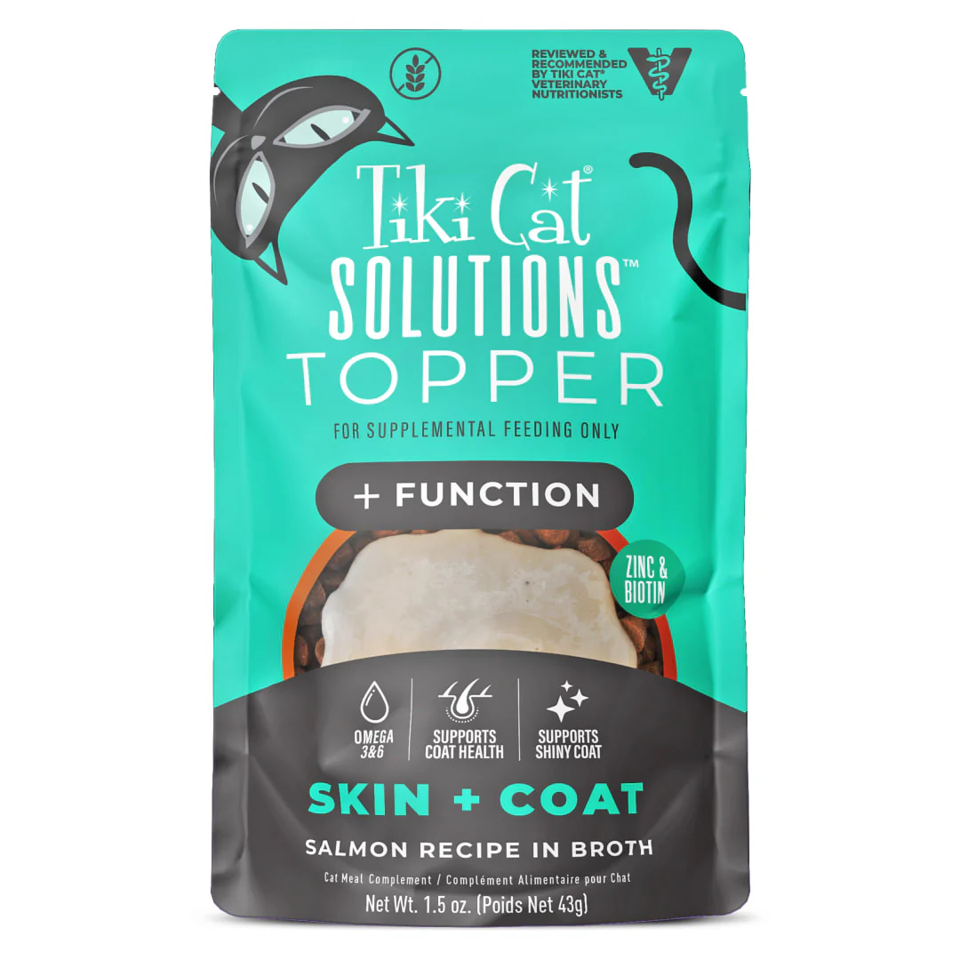 Tiki Cat Born Carnivore Functional Topper Skn&Coat 1.5oz - Image 1