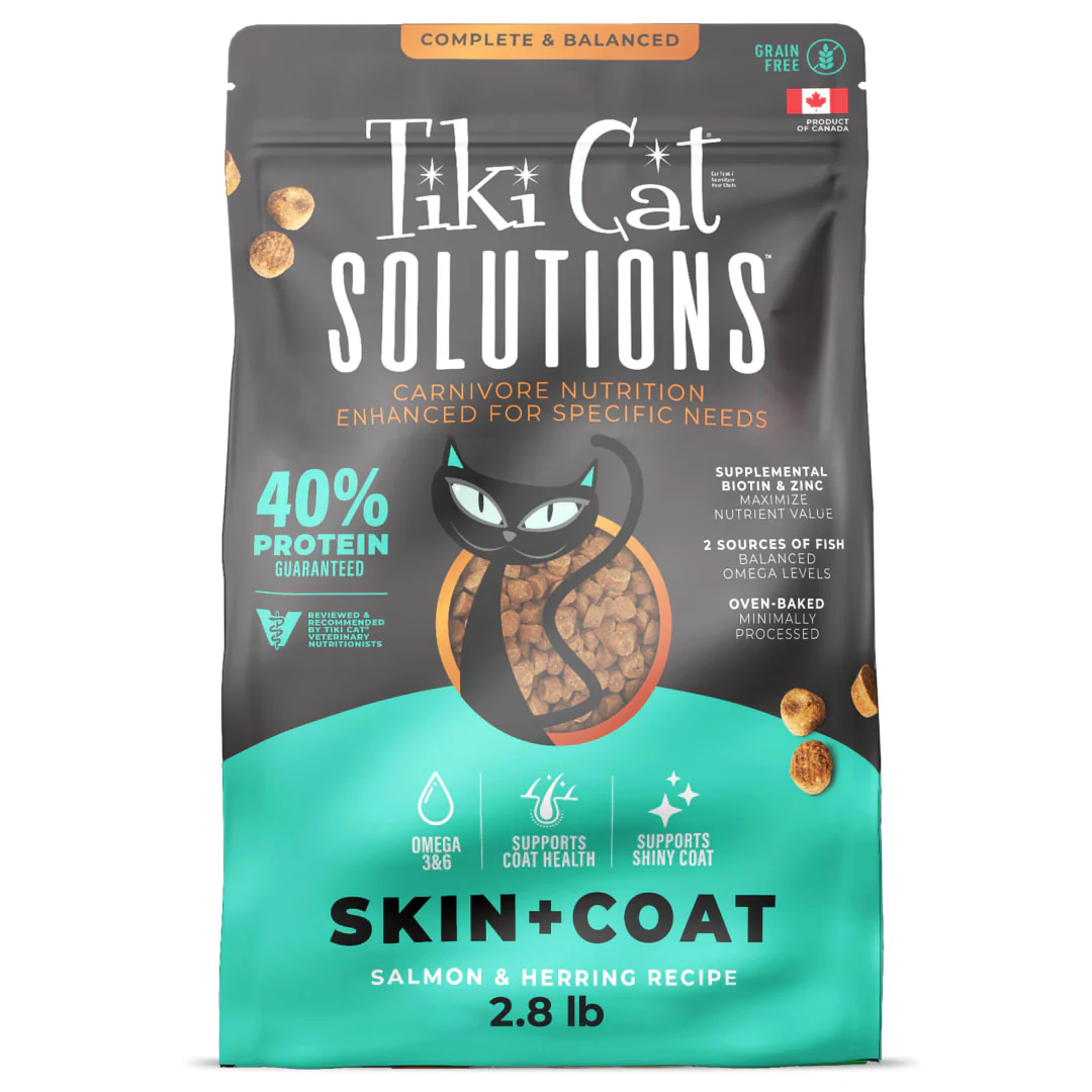 Tiki Cat Solutions Skin & Coat Salmon & Herring 2.8 lb - Image 1