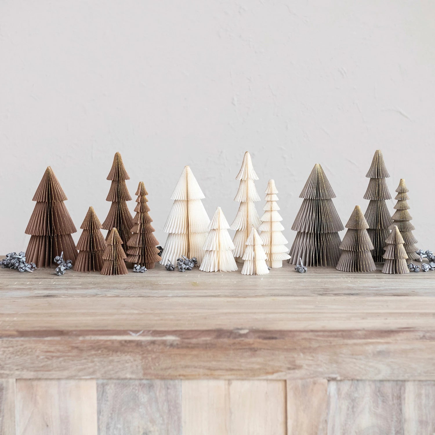 Handmade Recycled Paper Folding  Honeycomb Trees - Image 2