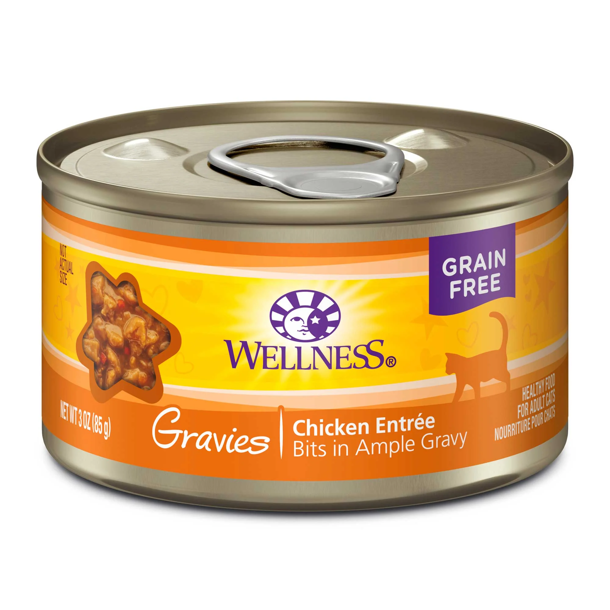 Wellness Complete Health Gravies Grain Free Canned Cat Food Chicken Dinner 3ozs - Image 1