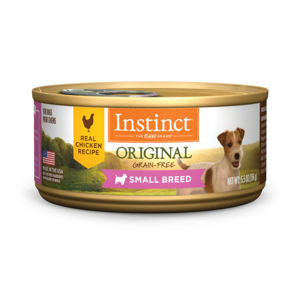 Instinct Original Small Breed Grain-Free Real Chicken Recipe Canned Dog Food 5.5oz Can - Image 1