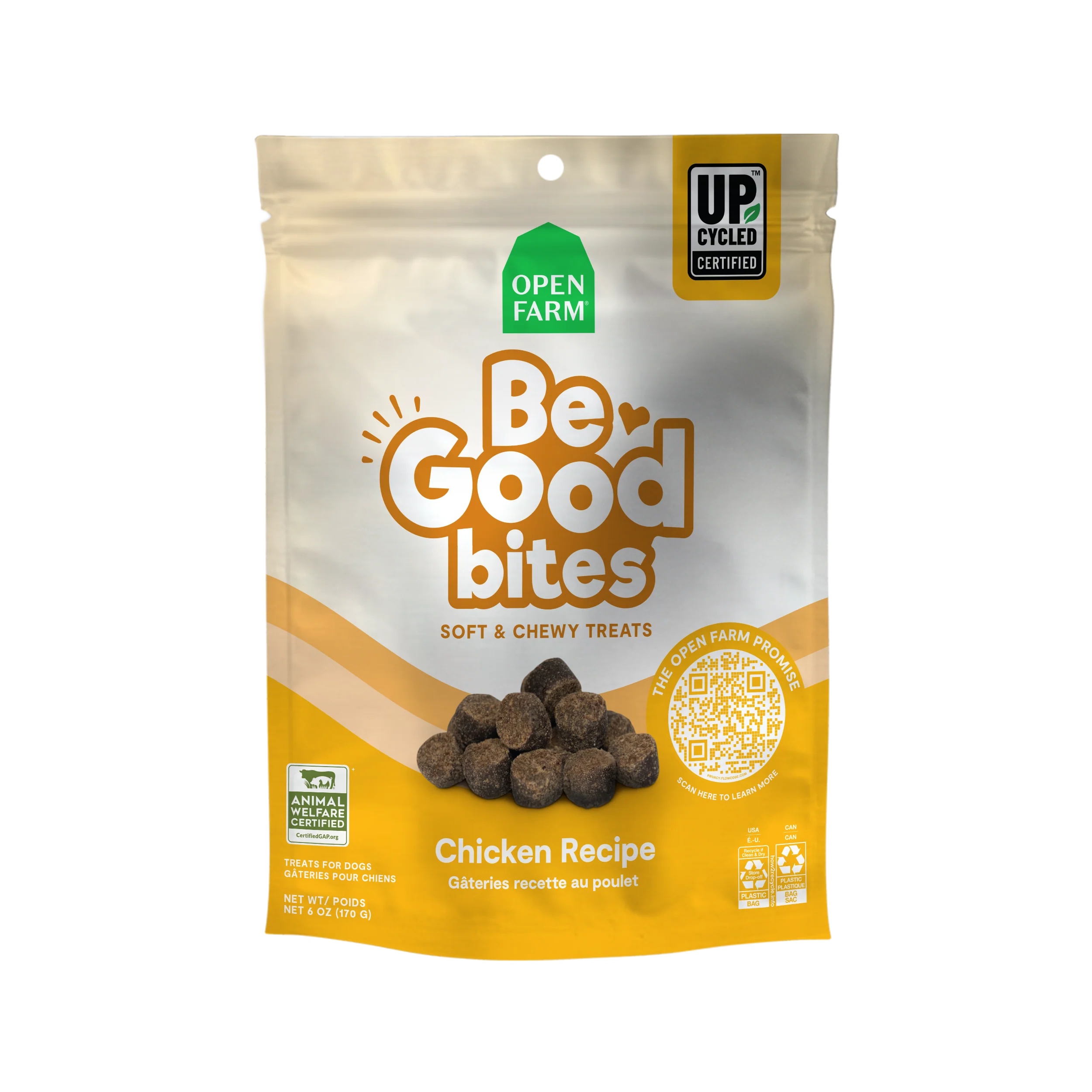 Open Farm Be Good Bites Chicken Recipe Treats For Dogs 6oz Bag