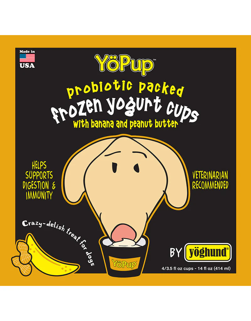 Yoghund All Natural Peanut Butter Banana Frozen Yogurt Cups 4pk - Image 1