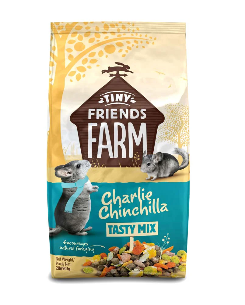 Tiny Friends Farm Charlie Chinchilla Tasty Mix Dry Food 2 lb - Image 1