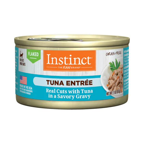 Instinct Flaked Tuna Entrée Canned Cat Food 3oz Can - Image 1